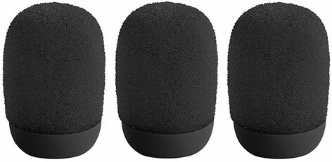 Shure RPMUL4SFWS 3x Snap Fit Windscreen For UniPlex Lapel Microphone