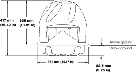 SoundTube IPD-XT850 8” Coax - IP Addressable, On-Ground Speaker