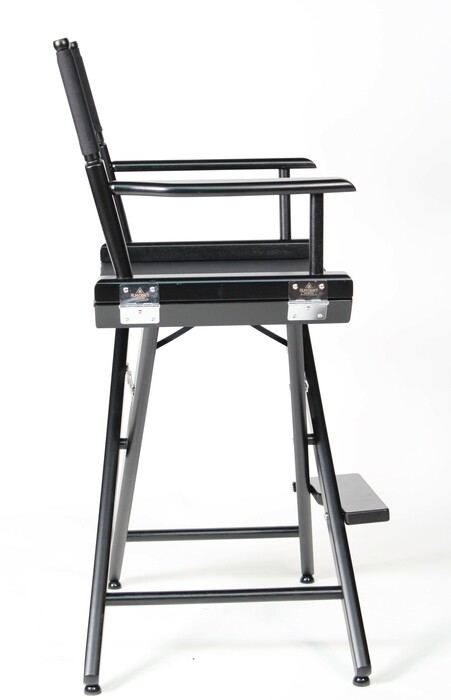 FilmCraft CH19791 24" Foldable Director's Chair, Black With Canvas
