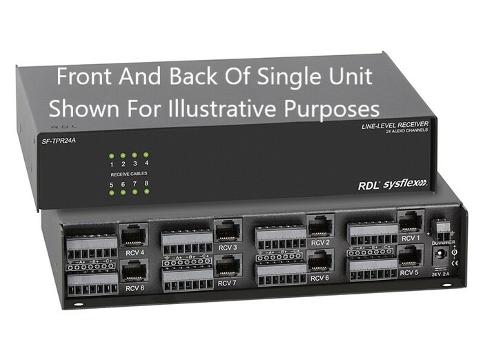 RDL SF-TPR24A Eight-section Audio Receiving Chassis