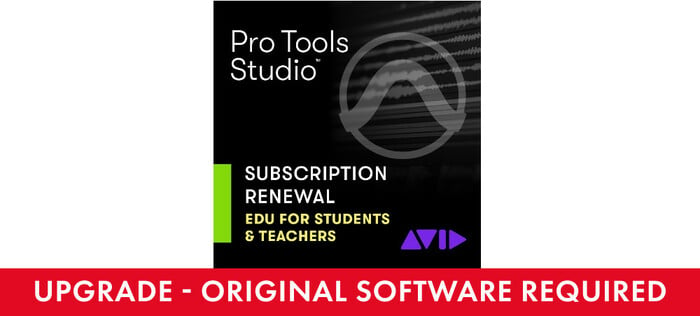 Avid Pro Tools Studio Student Teacher Annual Subscription Renewal Renewal Of Pro Tools Studio Student Teacher Annual Subscription Within 14 Days Of Expiration [Virtual]