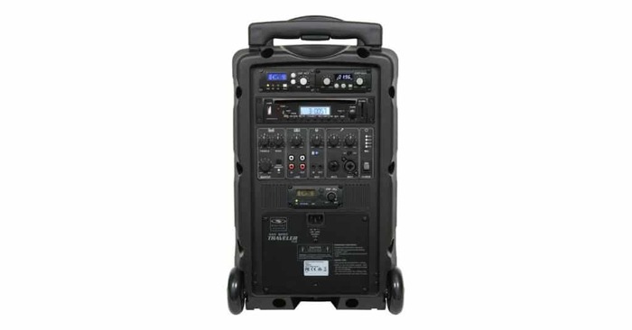 Galaxy Audio TV8-0010S000G 8" Rechargeable Portable PA System 120W, Wireless Headset