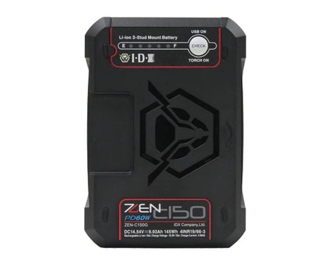 IDX Technology ZEN-C150G 145Wh Li-Ion 3-Stud Mount Battery W 2x D-Tap & USB-PD