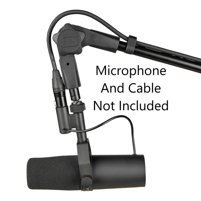 Gator GFWMICBCBM0500 Slim Profile Desktop Mic Stand Boom Arm