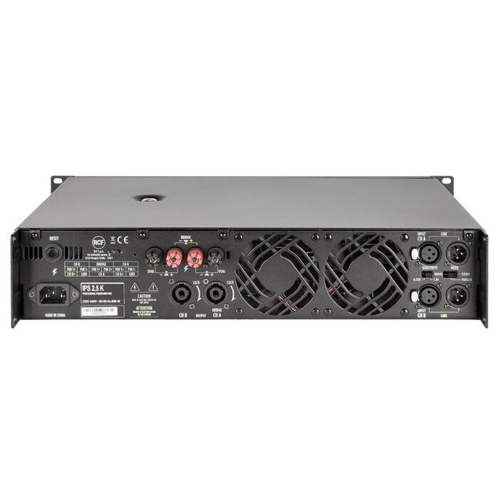 RCF IPS-2.5K Class H Power Amplifier 2 X 1,250 W @ 4 Ohm