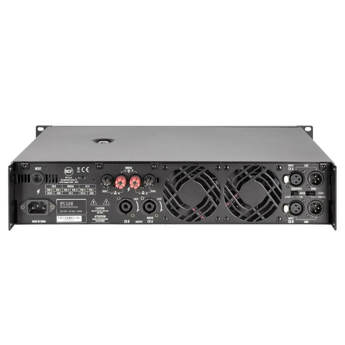 RCF IPS-5.0K Class H Power Amplifier 2 X 2,600 W @ 4 Ohm