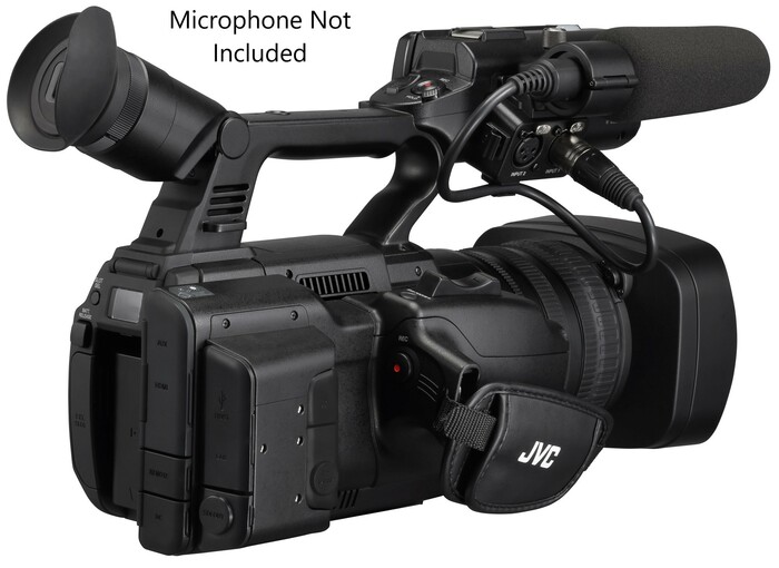 JVC GY-HC500MC Connected Cam 4K 1" Camcorder With KA-MC100G Media Adapter