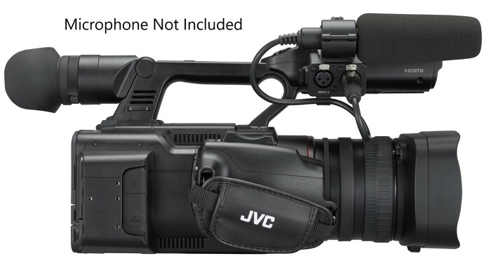 JVC GY-HC500MC Connected Cam 4K 1" Camcorder With KA-MC100G Media Adapter