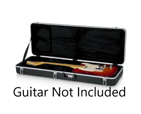 Gator GC-ELECTRIC-25-K Deluxe Molded Electric Guitar Case With 25' Instrument Cable