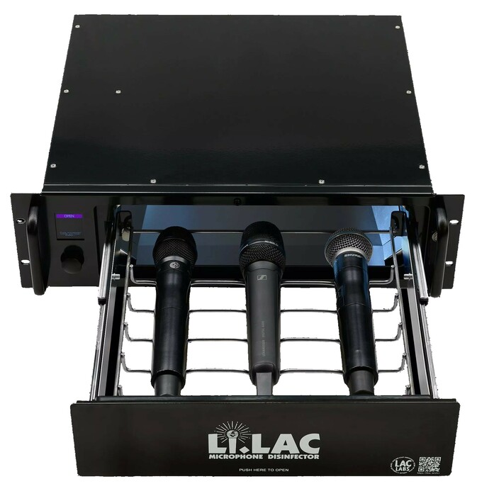 Li.Lac Microphone Disinfector 19" 3U UV-C Microphone Disinfector