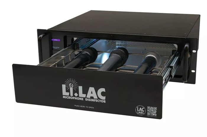 Li.Lac Microphone Disinfector 19" 3U UV-C Microphone Disinfector