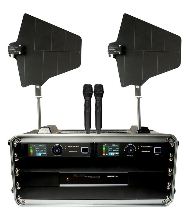 VocoPro BENCHMARK-DUAL-HH 2-Channel Wireless Handheld Mic System