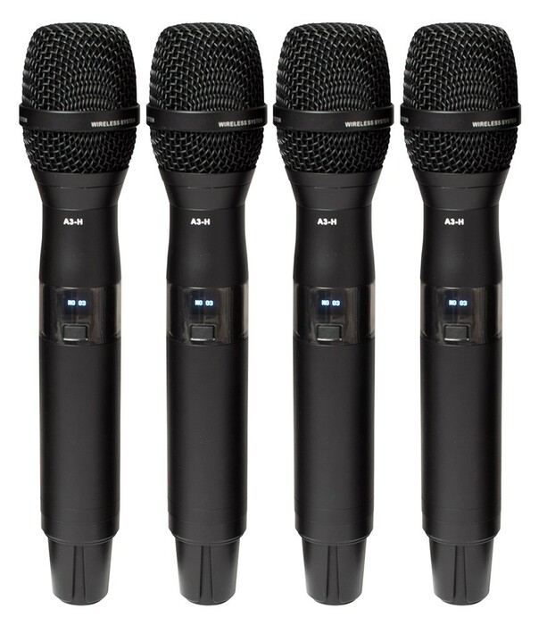 VocoPro BENCHMARK-QUAD-HH 4-Channel Wireless Handheld Mic System