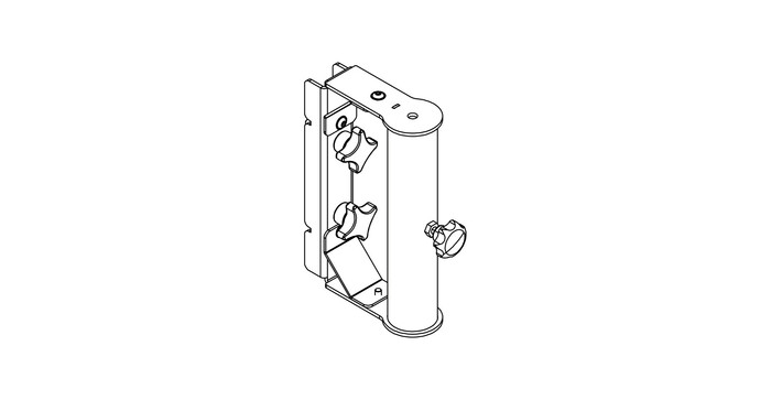 Nexo IDT-PLADAPT Pole Mount Adapter For ID84/ID84L