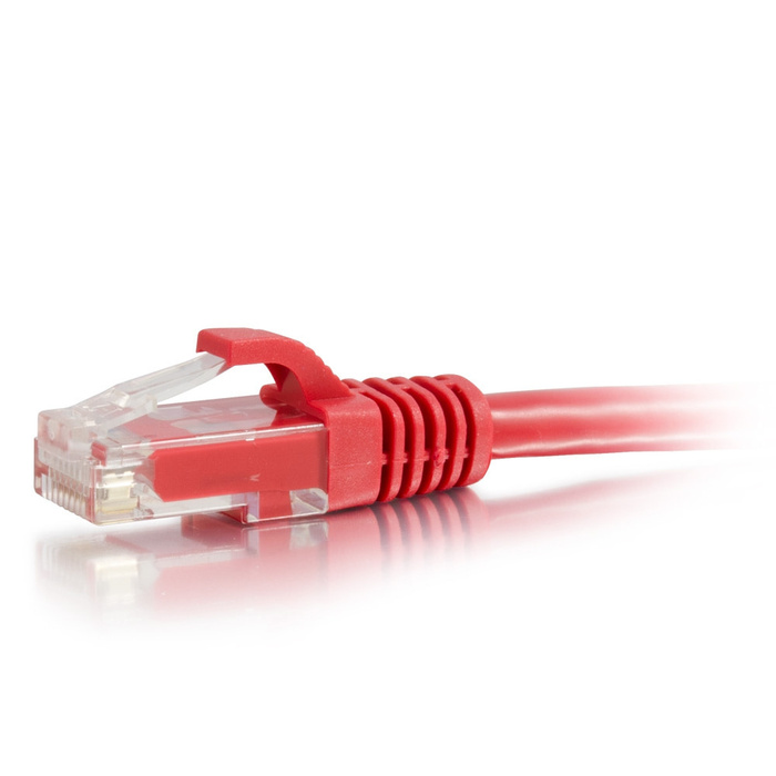 Cables To Go 50802 5ft Cat6a Snagless Unshielded (UTP) Ethernet Network Patch Cable, Red