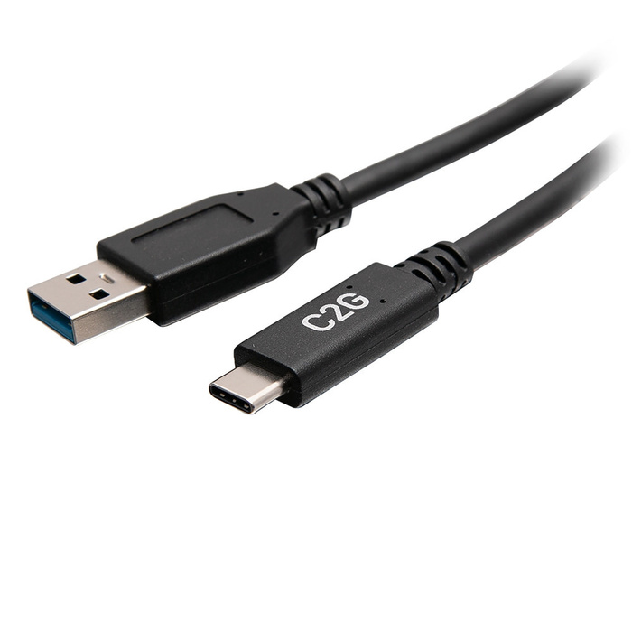 Cables To Go 28875 1' USB-C Male To USB-A Male Cable USB 3.2 Gen 1 , 5Gbps