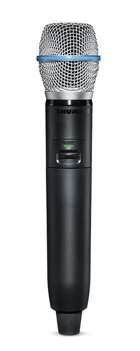 Shure GLXD2+/B87A Dual Band Handheld Transmitter With BETA 87A Capsule