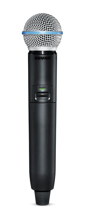 Shure GLXD24R+/B58 Dual Band Vocal System With BETA 58A Microphone And GLXD4R+ Receiver