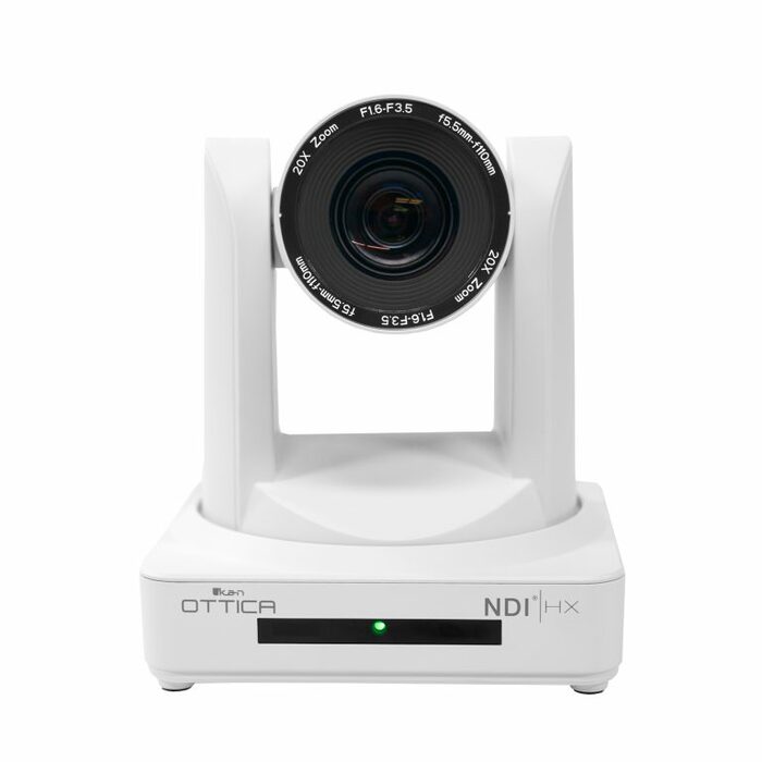 ikan OTTICA-WH NDI HX PTZ Video Camera 20x Optical Zoom POE 1080/60p White