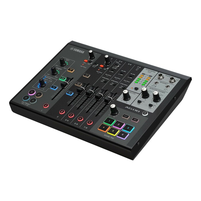 Yamaha AG08 8-Channel Mixer/USB Interface For IOS/Mac/PC