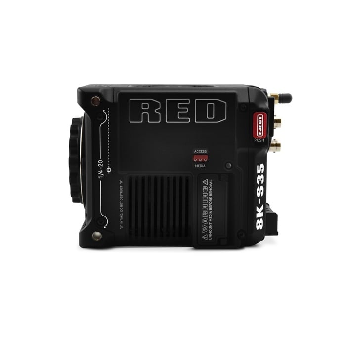 RED Digital Cinema V-RAPTOR 8K S35 Starter Pack Super35mm Format Camera Bundle With Grip, Monitor, Card And More