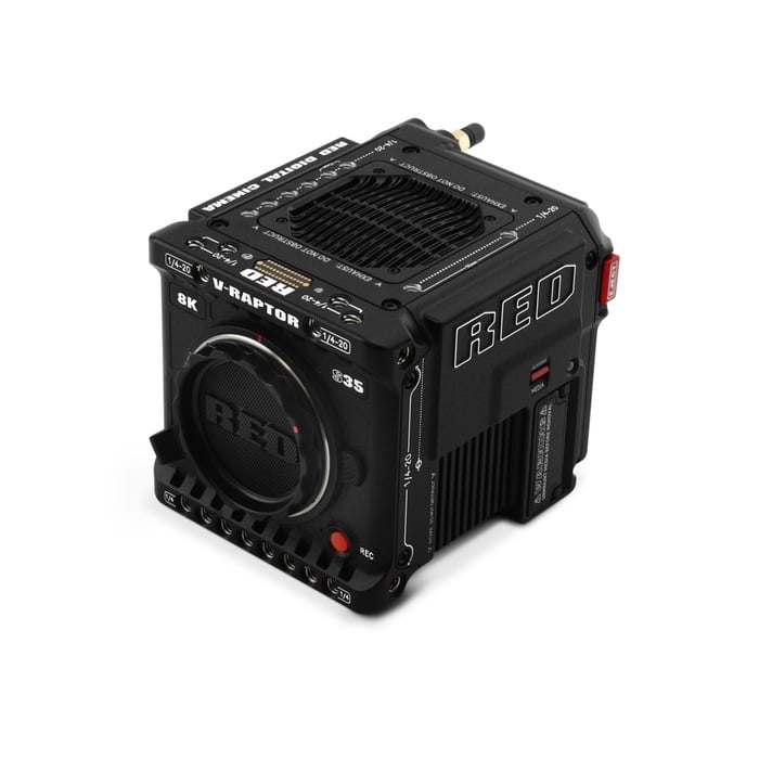 RED Digital Cinema V-RAPTOR 8K S35 Starter Pack Super35mm Format Camera Bundle With Grip, Monitor, Card And More