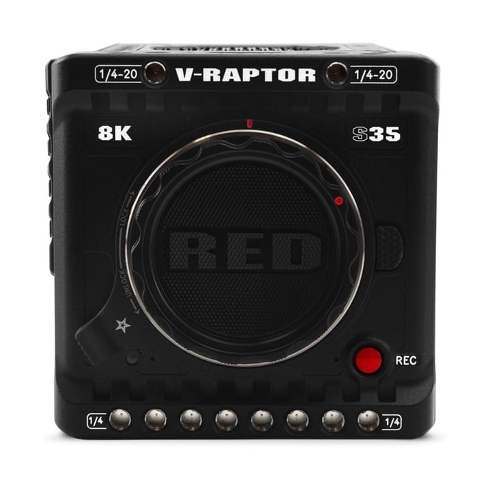 RED Digital Cinema V-RAPTOR 8K S35 Starter Pack Super35mm Format Camera Bundle With Grip, Monitor, Card And More