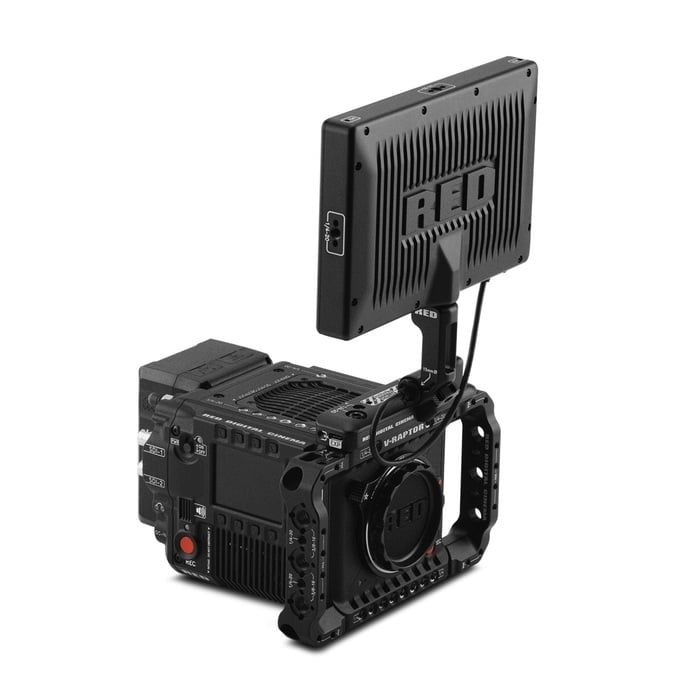 RED Digital Cinema V-RAPTOR 8K S35 Starter Pack Super35mm Format Camera Bundle With Grip, Monitor, Card And More