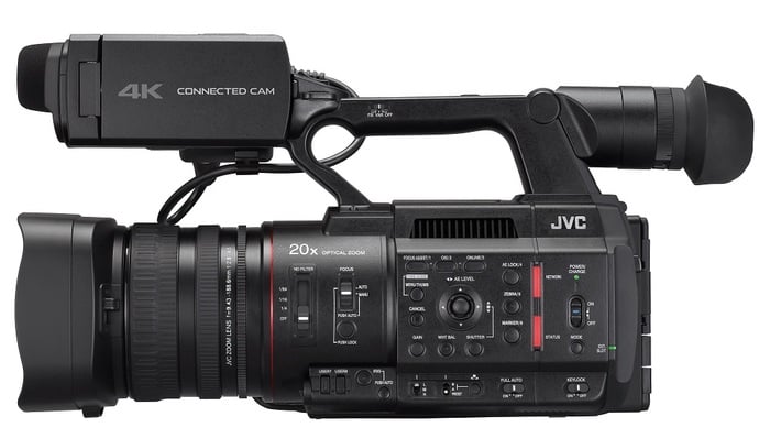 JVC GY-HC500UN 4K Handheld Camcorder With NDI|HX Mode Capability