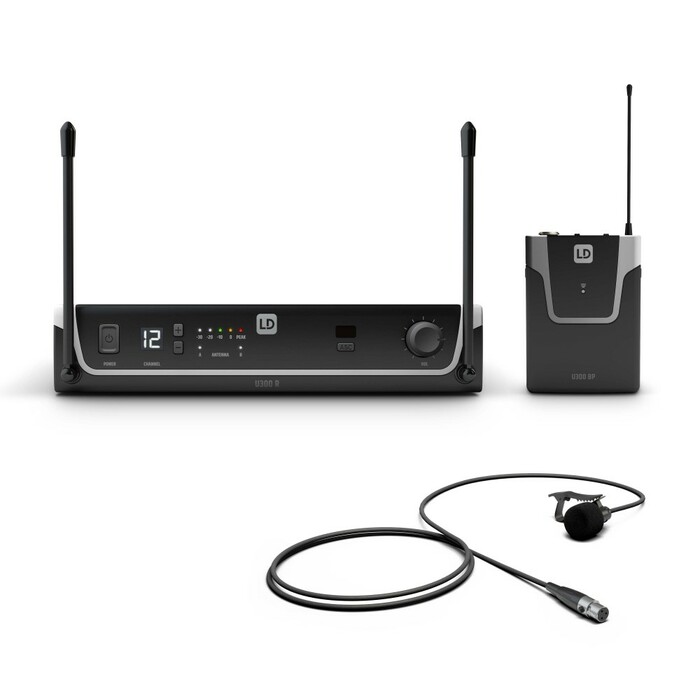 LD Systems U3047BPL U305 BPL Wireless Microphone System W/ Bodypack, Lav Mic