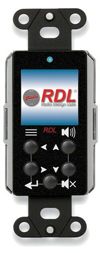 RDL DB-NMC1 Network Remote Control With Screen - Dante - Black