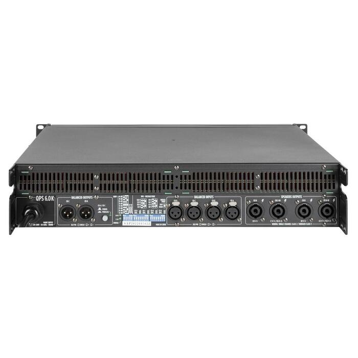RCF QPS 6.0K Class HD Power Amplifier 4 X 1,500 W @ 2 Ohm