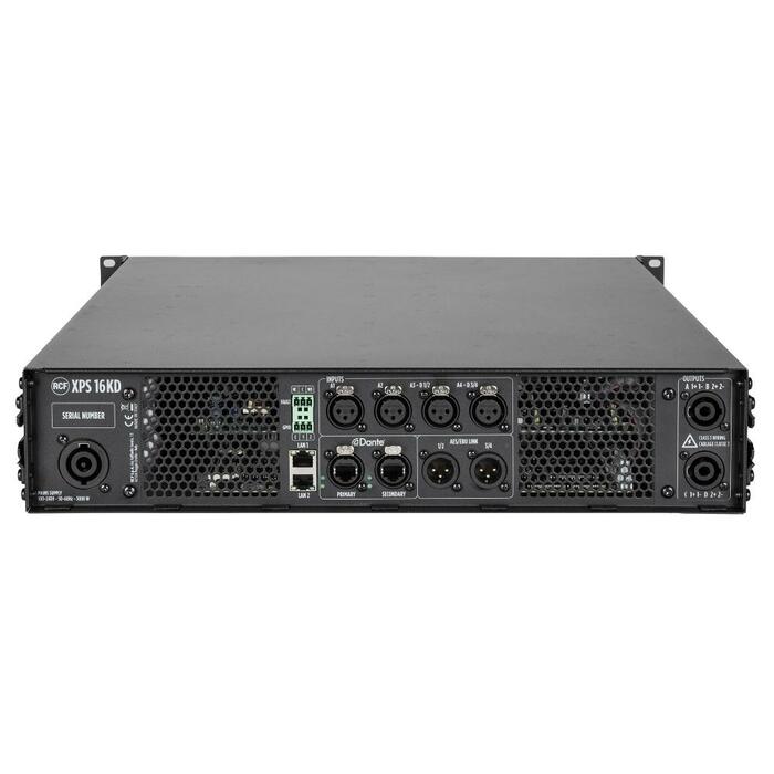 RCF XPS 16KD Class D Power Amplifier With DSP 4 X 4,000 W @ 2.7 Ohm DANTE