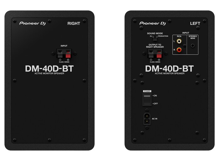 Pioneer DJ DM-40D-BT 4" Inch Desktop Monitor System With Bluetooth Functionality