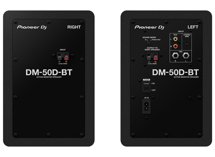 Pioneer DJ DM-50D-BT 5" Inch Desktop Monitor System With Bluetooth Functionality