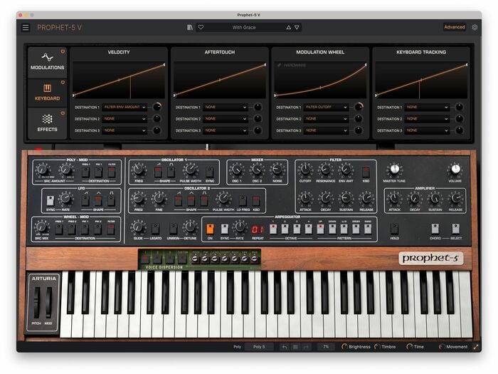 Arturia Prophet - 5 V Analog Production Software Keyboard [Virtual]