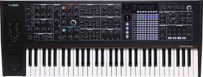 Arturia PolyBrute Noir Edition 61-Key Polyphonic Analog Synth, Special Edition Black