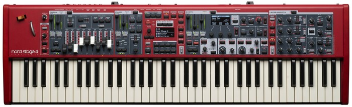 Nord Stage 4 Compact 73 Red Stand Bundle 73-Key Digital Stage Piano With Red Profile Stand