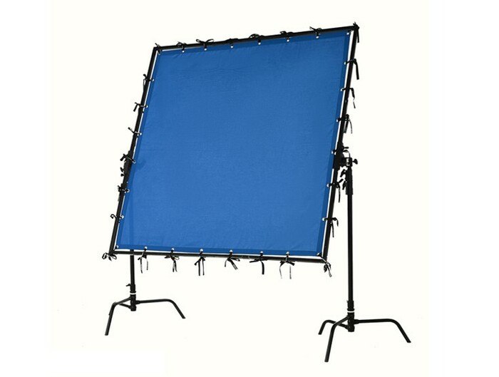 Rosco ChromaFly 8'X8' Chroma Key Screen With Grommets On All Sides, 8'x8'
