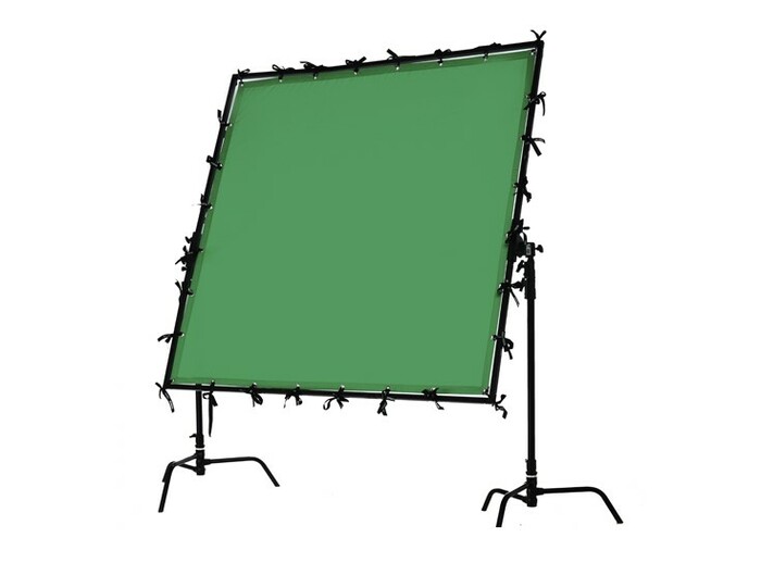 Rosco ChromaFly 20' x 20' Chroma Key Screen With Grommets On All Sides, 20'x20'