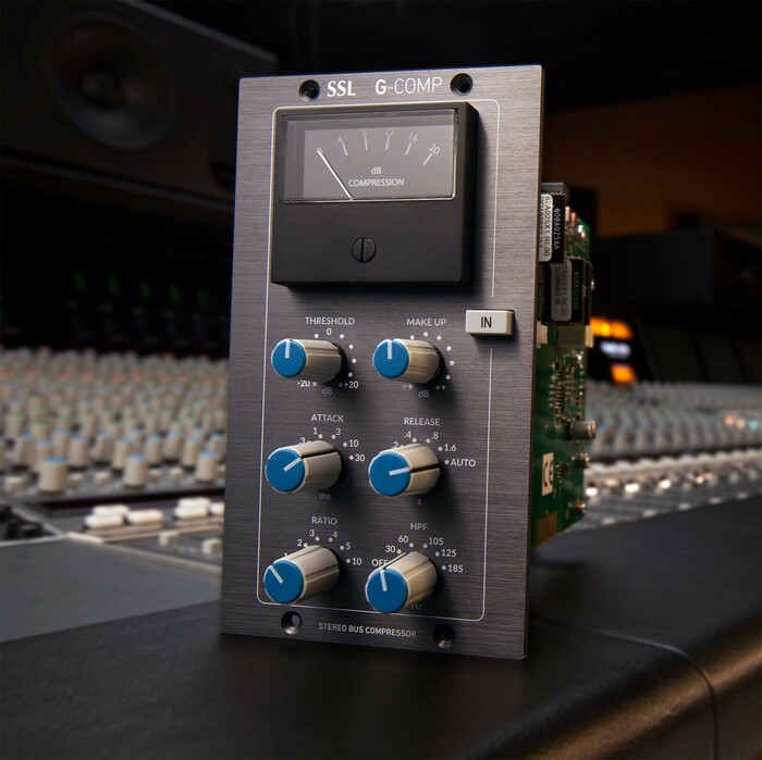 Solid State Logic STEREO-BUSS-COMP-500 STEREO BUSS COMPRESSOR 500 Stereo Bus Compressor Module For 500 Format Rack