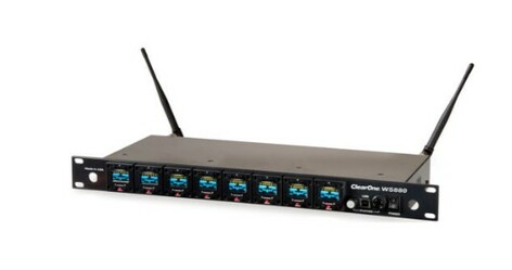 ClearOne 910-6000-408-C 4-CH Wireless Receiver RF Band M550 (537-563Mhz) W/4-bay Docking Station