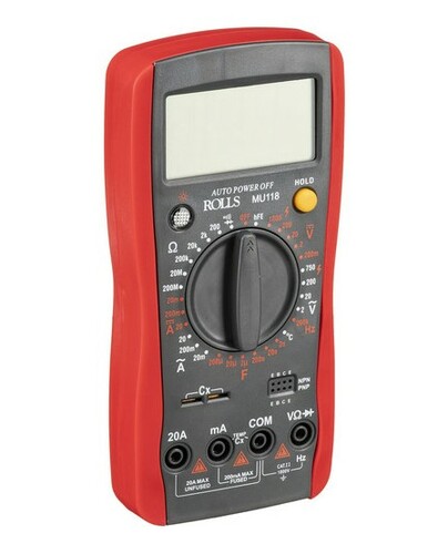 Rolls Digital Multimeter Digital VCFR Multimeter, W/ Temp Sensor