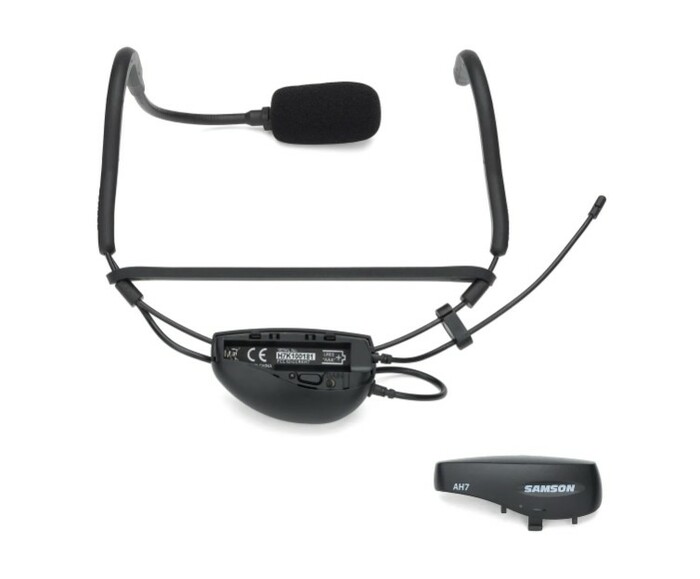 Samson SW9QTCE AH7 Transmitter With QE Fitness Headset Microphone