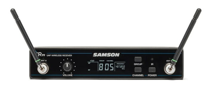 Samson SWC99AH9SQE AirLine 99 Wireless Fitness Headset System With Qe Fitness Mic, Rackmount Receiver
