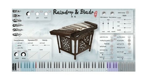 ThreeBodyTech Raindrop & Blade Virtual Chinese Hammered Dulcimer [Virtual]