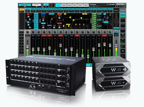 Waves eMotion LV1 + Extreme Server-C + 32-Preamp Stagebox + Axis Scope Live Sound Bundle With 1 Year Essential Subscriptions