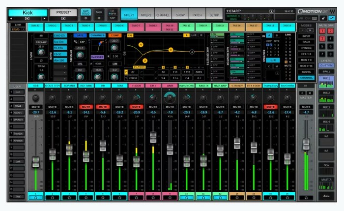 Waves eMotion LV1 + Extreme Server-C + 32-Preamp Stagebox + Axis Scope Live Sound Bundle With 1 Year Essential Subscriptions