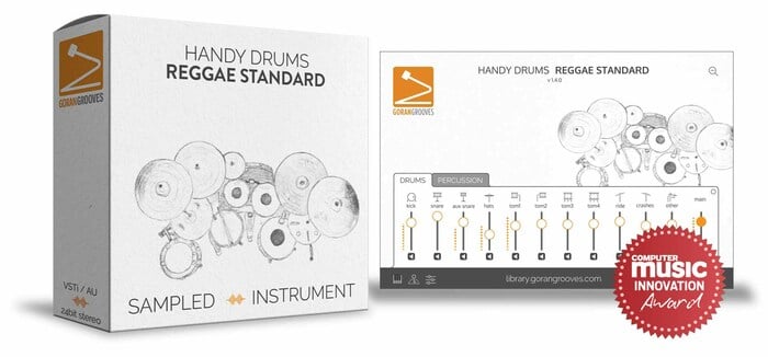 GoranGrooves Handy Drums- REGGAE STANDARD Sampled Drums Virtual Instrument [Virtual]