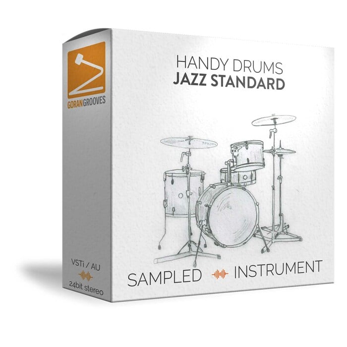 GoranGrooves Handy Drums- JAZZ STANDARD Sampled Drums Virtual Instrument [Virtual]